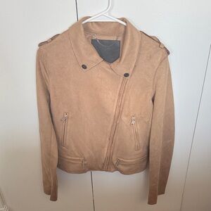 NWT Guess Tan Leather Women's Jacket